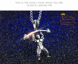 گردنبند فیگور وزنه بردار بدنسازی گلد NEC346G0