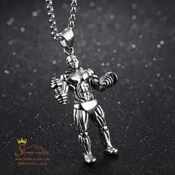 گردنبند بدنسازی و دمبل سیلور NEC351S0