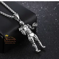 گردنبند بدنسازی و دمبل سیلور NEC351S0