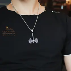 گردنبند تبر سیلور NEC441S0