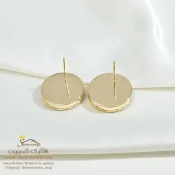 گوشواره زنانه H هرمس سفید طلایی مدل ‎ EAR832G0
