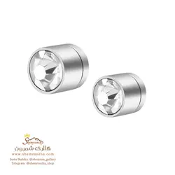 گوشواره مگنتی سفید مدل EAR741W0