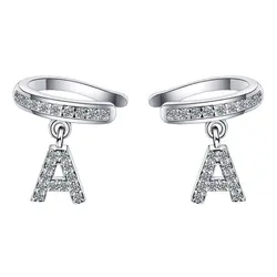 گوشواره کلیپسی حرف A مدل EAR729S0