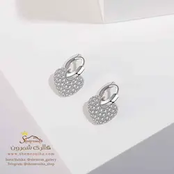 گوشواره زنانه تمام نگین ریز مدل EAR748S0