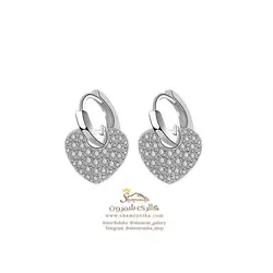 گوشواره زنانه تمام نگین ریز مدل EAR748S0