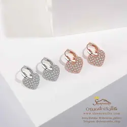 گوشواره زنانه تمام نگین ریز مدل EAR748S0