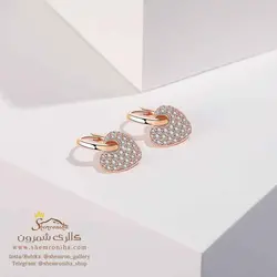 گوشواره زنانه تمام نگین ریز مدل EAR748S0