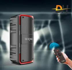 اسپیکر بلوتوث دبلیو کینگ W-King T7 توان 100 رم و فلش خور با 2 میکروفون - شمرون شاپ