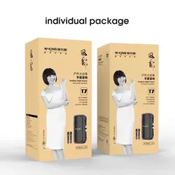 اسپیکر بلوتوث دبلیو کینگ W-King T7 توان 100 رم و فلش خور با 2 میکروفون - شمرون شاپ
