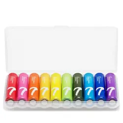 باتری نیم قلمی رنگین کمانی شیائومی Xiaomi Rainbow AAA Battery Pack Of 10 - شمرون شاپ
