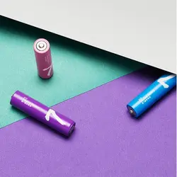 باتری نیم قلمی رنگین کمانی شیائومی Xiaomi Rainbow AAA Battery Pack Of 10 - شمرون شاپ