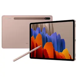 تبلت سامسونگ مدل Galaxy Tab S7 SM-T875 ظرفیت 256 گیگابایت و رم 8 گیگابایت (رزگلد) - شمرون شاپ