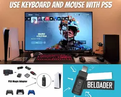 مبدل بیلودر Beloader PS5 Adapter Keyboard Mouse - شمرون شاپ