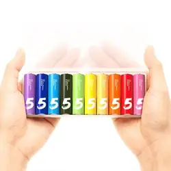 باتری قلمی آلکالاین رنگین کمانی شیائومی بسته 10 عددی مدل ZI5