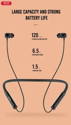 هندزفری بلوتوث گردنی ایکس‌او XO Sports Bluetooth earphones XO-BS19 (مشکی)