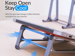 پایه نگهدارنده لپ تاپ 11 تا 17.4 اینچی اوریکو با فاصله 26 سانتی متر ORICO-MA15 Foldable Laptop Stand - شمرون شاپ