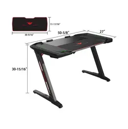 میز گیمینگ یوریکا Eureka ERK-EDK-Z2BK - شمرون شاپ