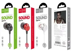 هندزفری سیمی با جک 3.5 میلیمتری هوکو Hoco Wired earphones M51 Proper sound with mic (قرمز)