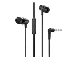 هندزفری سیمی با جک 3.5 میلیمتری هوکو HocoWired earphones 3.5mm “M79 Cresta” with mic (مشکی)