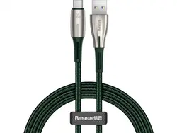 کابل سوپر فست شارژ یواس‌بی به تایپ‌سی 2 متری بیسوس BASEUS SuperCharge Cable for Type-C PD2.0 66W CATSD-N06 - شمرون شاپ