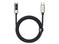کابل هوشمند تایپ سی به لایتنینگ مک دودو Mcdodo CA-8810 Digital Pro Type-C To Lightning Cable 1.2m نقره ای - شمرون شاپ