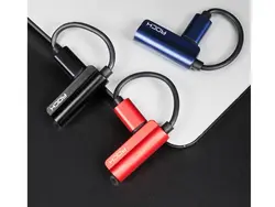 مبدل لایتنینگ به لایتنینگ و جک 3.5 میلیمتری صدا راک Rock Lightning Metal Charge & Audio 2in1 RCB0587 - شمرون شاپ