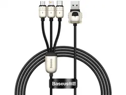 کابل سه سر یواس‌بی به لایتنینگ، میکرو و تایپ‌سی بیسوس BASEUS Year of the Tiger 3in1 USB para M+L+C 3.5A 1.2m CASX010001 - شمرون شاپ