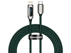 کابل شارژ لایتنینگ به تایپ سی 20 وات بیسوس Baseus Display Fast Charging Data Cable 2m CATLSK-A01