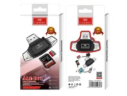 کارت خوان سه سر ارلدام (مشکی) Earldom ET-OT31 Card Reader - شمرون شاپ