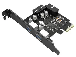 هاب یو اس بی اینترنال 2 پورت اوریکو Orico 2 Port USB3.0 PCI-E Expansion Card PME-4UI - شمرون شاپ