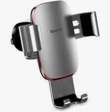 پایه نگهدارنده گوشی بیسوس Baseus Metal Age Gravity Outlet Car Mount SUYL-D01 خاکستری - شمرون شاپ