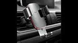 پایه نگهدارنده گوشی بیسوس Baseus Metal Age Gravity Outlet Car Mount SUYL-D01 خاکستری - شمرون شاپ