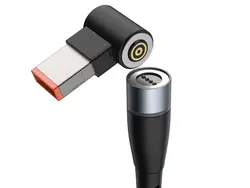 کابل شارژ مغناطیسی سوزنی لپ تاپ لنوو بیسوس Baseus Zinc Lenovo Type-C to DC Round Port (7.9*5.5mm) 2m - شمرون شاپ