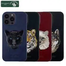 قاب محافظ چرم طرح حیوانات پولو آیفون Polo Case savanna series Apple iPhone 13 Pro Max