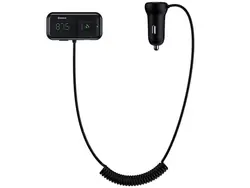 شارژر فندکی با قابلیت پخش موسیقی و تماس بیسوس Baseus T typed S-16 wireless MP3 car charger CCTM-E01 - شمرون شاپ