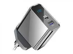 شارژر دیواری سریع کانفلون Konfulon C65Q Type-C USB 3.0 Quick PD 20W Digital Travel Quick Charger - شمرون شاپ