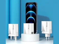 شارژر دیواری سریع کانفلون Konfulon C65Q Type-C USB 3.0 Quick PD 20W Digital Travel Quick Charger - شمرون شاپ