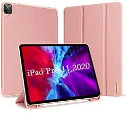 کیف چرمی آیپد (رزگلد) Apple iPad Pro 11 2020 Smart Case -