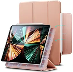 کیف چرمی آیپد (رزگلد) Apple iPad Pro 11 2020 Smart Case -