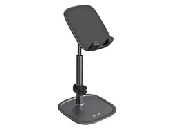 پایه نگهدارنده رومیزی گوشی و تبلت بیسوس (نقره ای) Baseus Literary Youth Desktop Telescopic Holder - شمرون شاپ