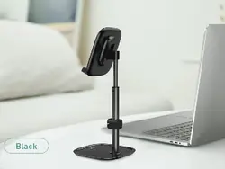 پایه نگهدارنده رومیزی گوشی و تبلت بیسوس (نقره ای) Baseus Literary Youth Desktop Telescopic Holder - شمرون شاپ