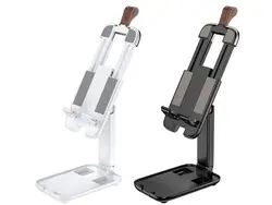 پایه نگهدارنده رومیزی تبلت و گوشی هوکو (سفید) Hoco S28 Folding Desktop Stand - شمرون شاپ