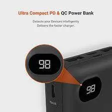 پاوربانک 10000 پورودو Porodo Super-Compact Power Bank PBFCH002-BK - شمرون شاپ