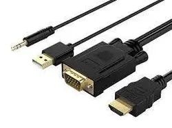 مبدل اچ دی ام آی به وی جی ای و صدا و یو اس بی اوریکو ORICO VGA/HDMI Adapter Cable 1M (XD-VATH) - شمرون شاپ