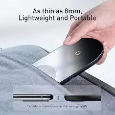 شارژر وایرلس 2 تایی گوشی و ایرپاد پرو بیسوس Baseus Simple BS-W508 Wireless Charger Pro Edition 15W - شمرون شاپ