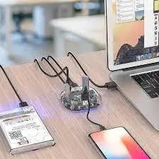 هاب یو اس بی 7 پورت اوریکو Orico 7 Port USB3.0 Transparent HUB H7U-U3 - شمرون شاپ