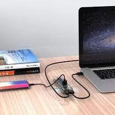 هاب یو اس بی 7 پورت اوریکو Orico 7 Port USB3.0 Transparent HUB F7U-U3 - شمرون شاپ