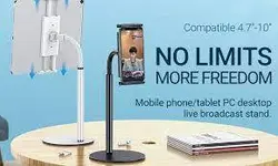 پایه نگهدارنده رومیزی تبلت و گوشی هوکو Hoco PH30 Metal Desktop Stand - شمرون شاپ
