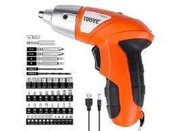 پیچ گوشتی شارژی TUOYE TOOLS SET OF 45 pcs cordless screwdriver -