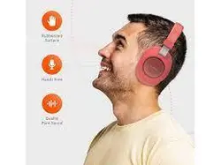 هدفون بلوتوث پورودو Porodo Soundtec PD-X1008WLH-RD Headphone (صورتی) - شمرون شاپ